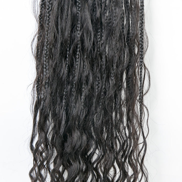 eayonhair crochet boho braids with loose wave  human hair curls