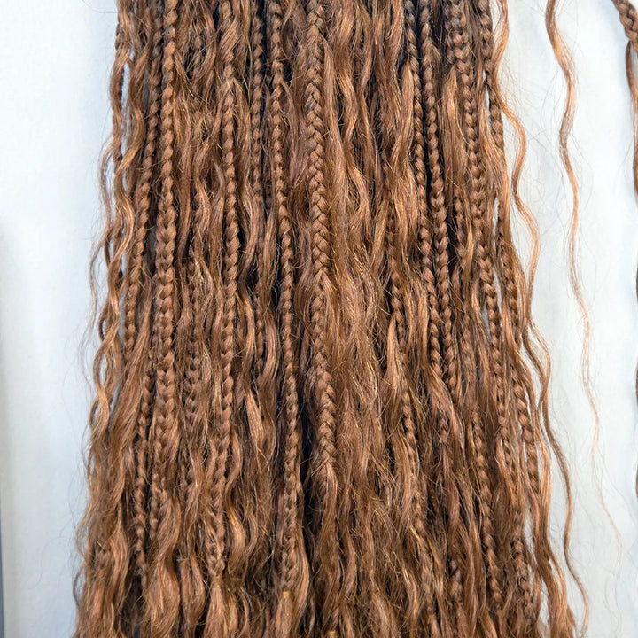 Tresses bohémiennes au crochet colorées EAYON S1B30/H30, 61 cm