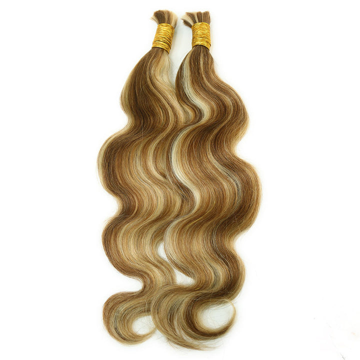 Bulk Human Hair For Braiding Blend #27/30/613 Body Wave