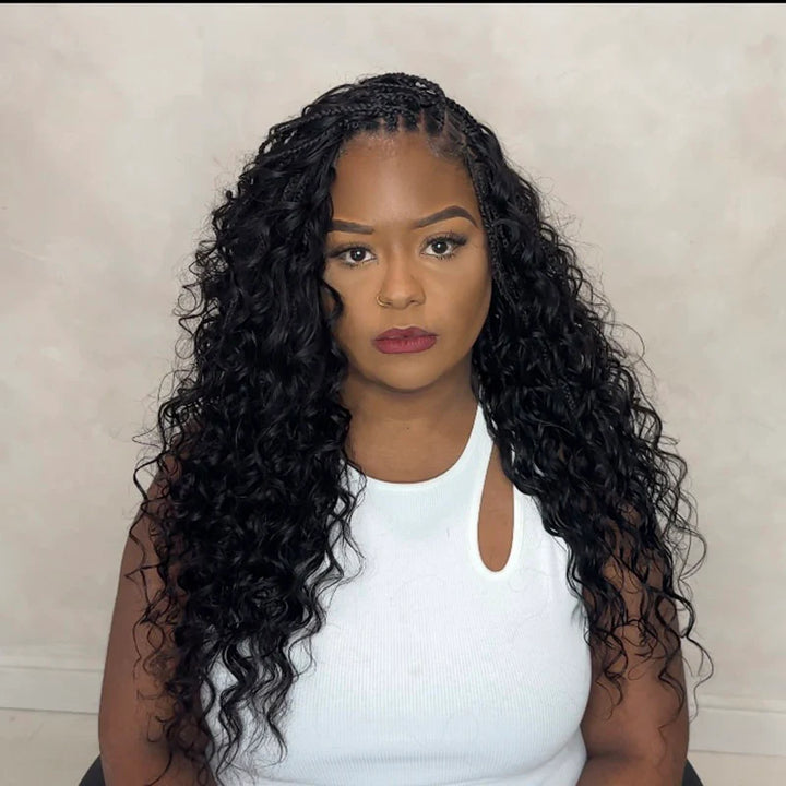 human hair for goddess box braids