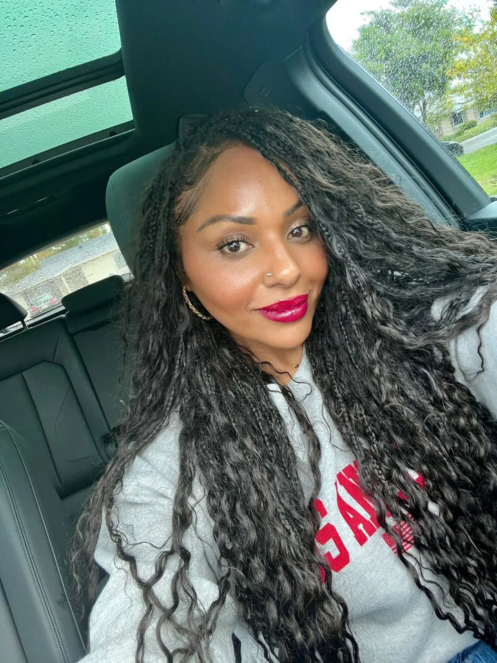 bohemian braids knotless human hair