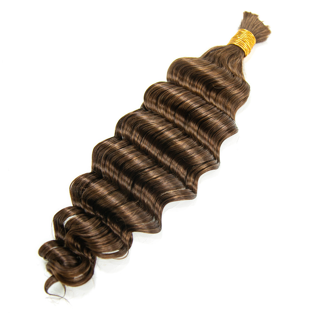 knotless boho braiding using deep wave human hair