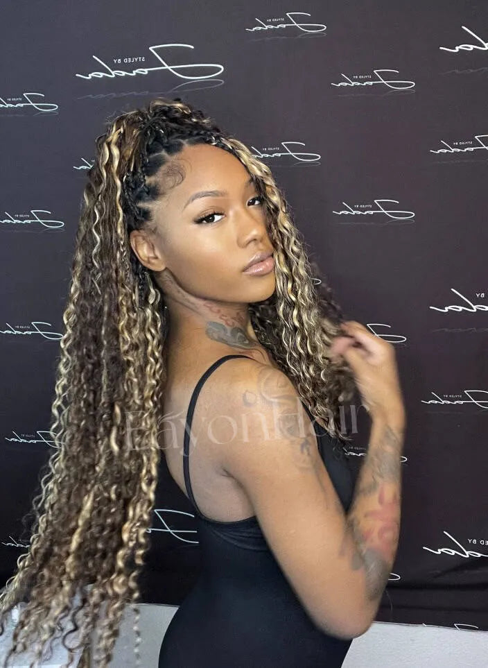 mixed2coloresknotlessbohobraids