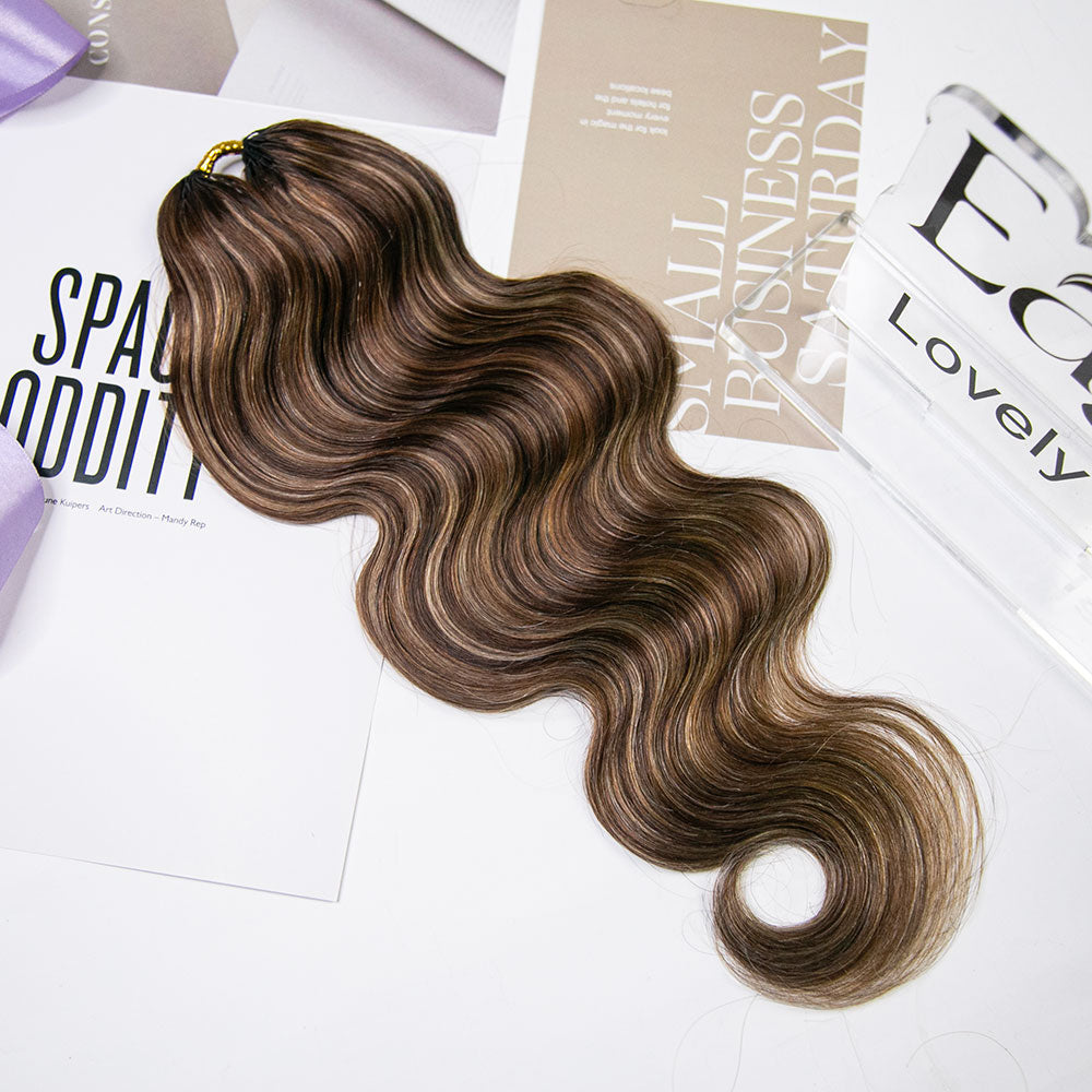 pre-looped body wave human crochet hair