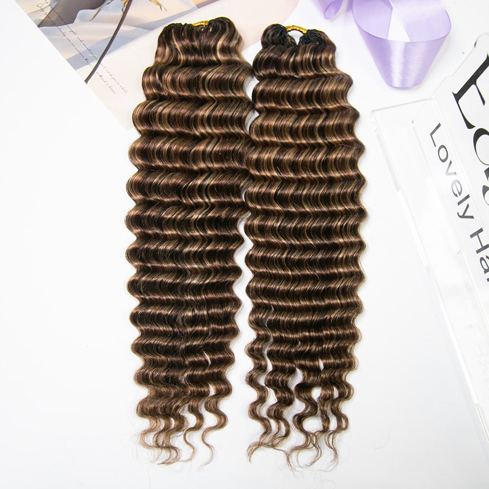 pre looped human crochet hair deep wave