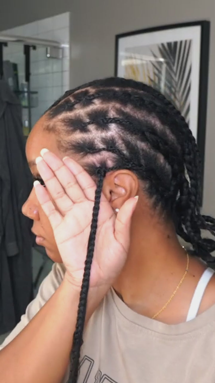 Crochet boho box braids install for beginners