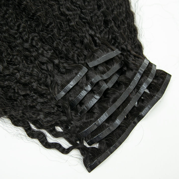 Extensions à clips sans couture, crépues et lisses