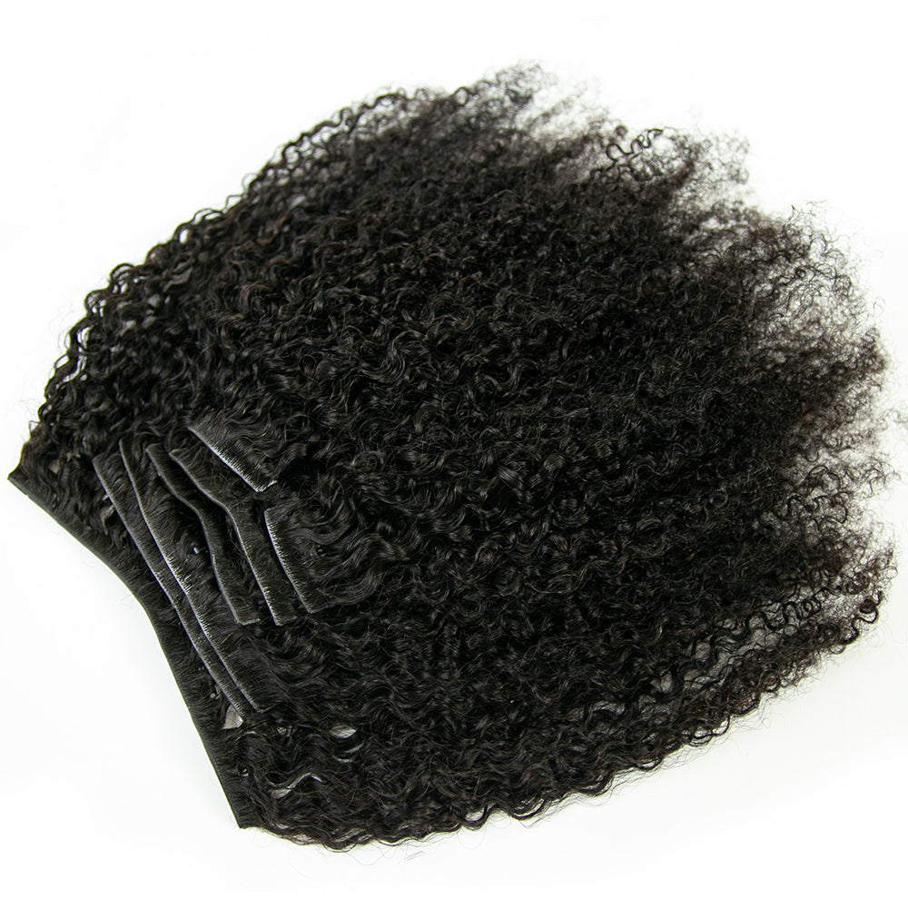 NEW Skinweft Invisible Seamless Clip-Ins Extensions Tight Curly