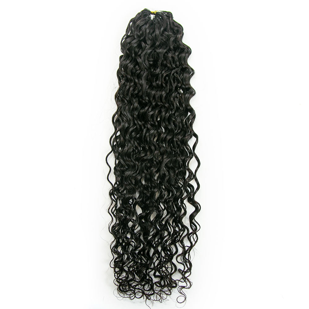 EAYON Lightweight Spanish Curly Crochet Human Hair Extension