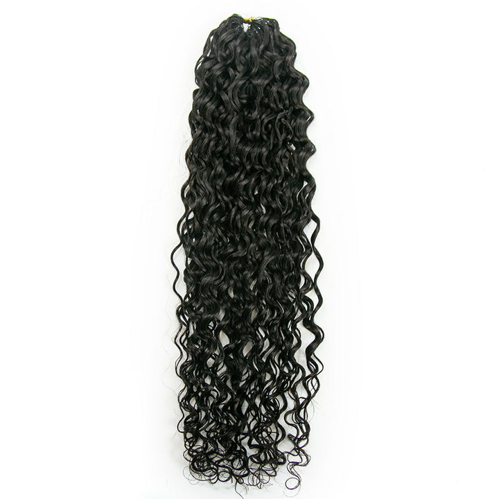 EAYON Lightweight Spanish Curly Crochet Human Hair Extension