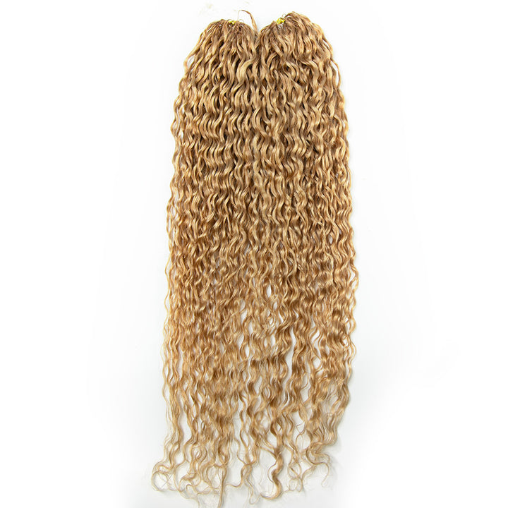 #27 Blonde Spanish Curly EAYON Lightweight Crochet Human Hair