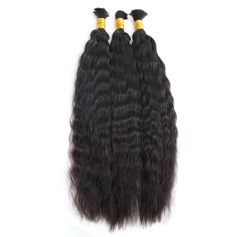 wet and wavy human hair braiding hair bulk
