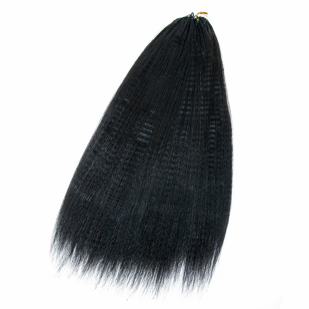 yaki straight pre-looped crochet human hair