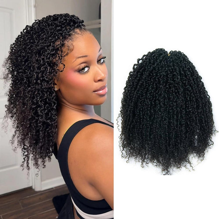 EAYON Lightweight Yanky Twists Crochet Human Hair Extension