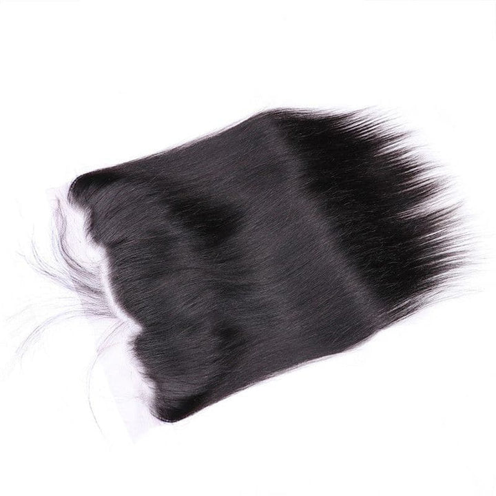 Perruque frontale en dentelle 13x4, cheveux humains lisses et soyeux