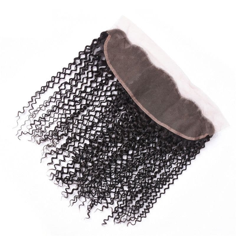 Perruque frontale en dentelle 13x4 en cheveux humains bouclés Jerry