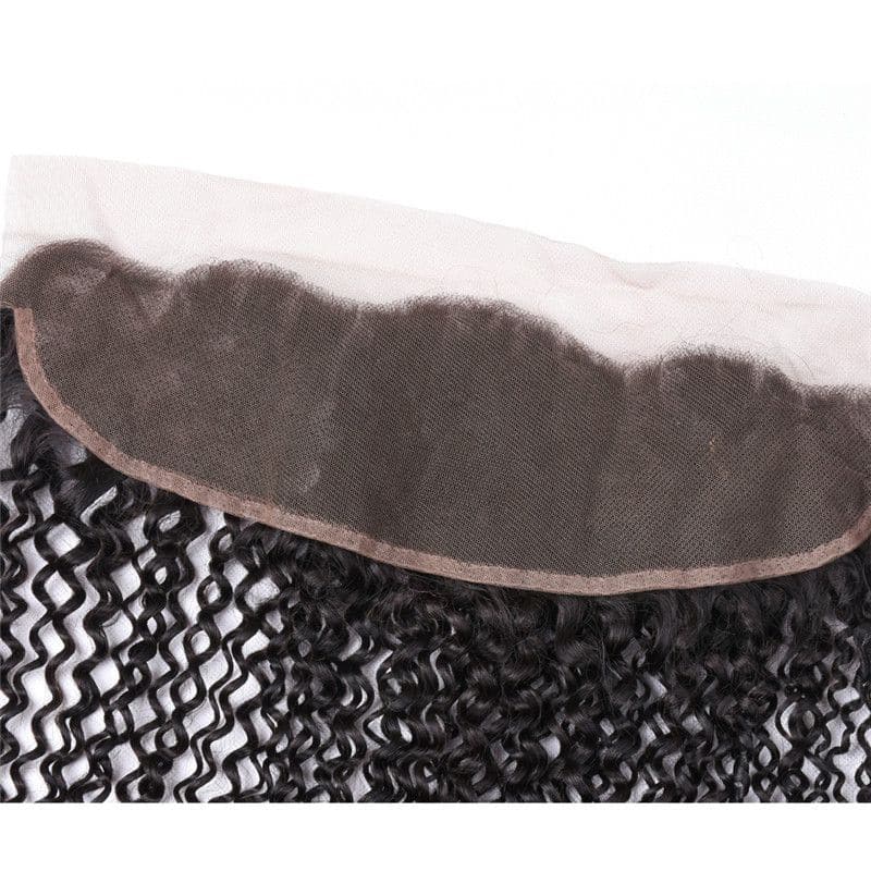 Perruque frontale en dentelle 13x4 en cheveux humains bouclés Jerry