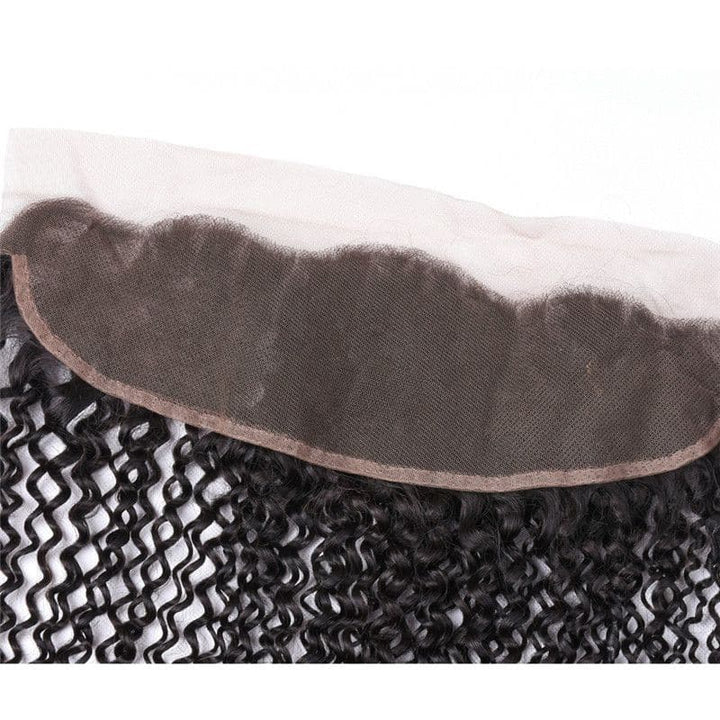 Perruque frontale en dentelle 13x4 en cheveux humains bouclés Jerry