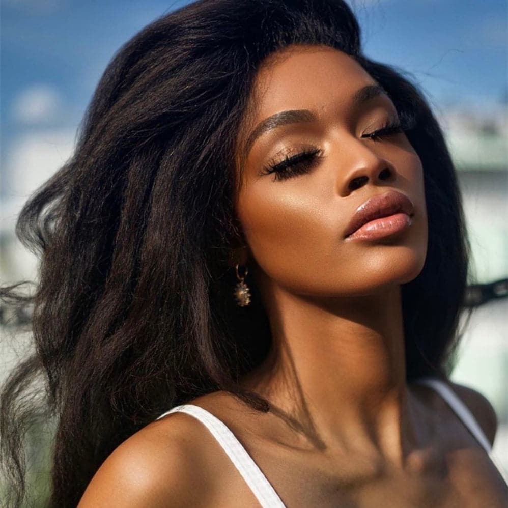 Transparente Spitze, verworren, glatt, 13 x 4 Zoll, Spitzenfrontperücke BBE-1