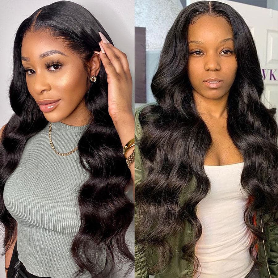 Perruque Lace Front Wig Deep Wave 13x4 transparente BBG-1