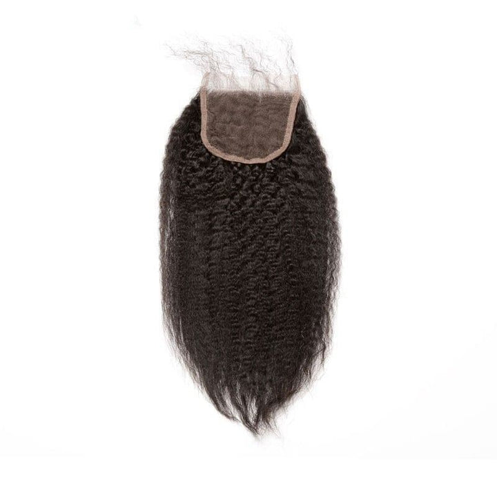 4x4 Lace Closure Kinky Straight Human Hair