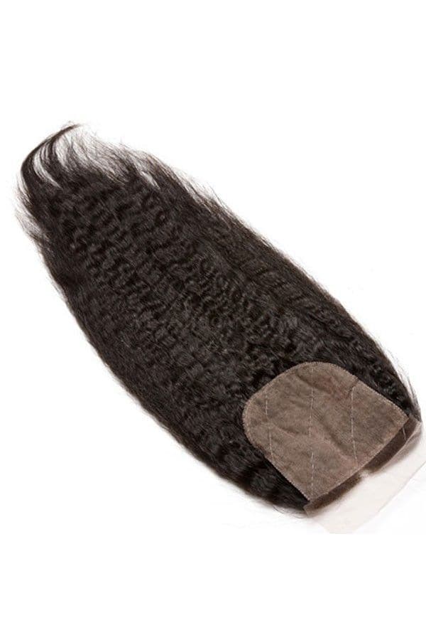 4x4 Lace Closure Kinky Straight Human Hair