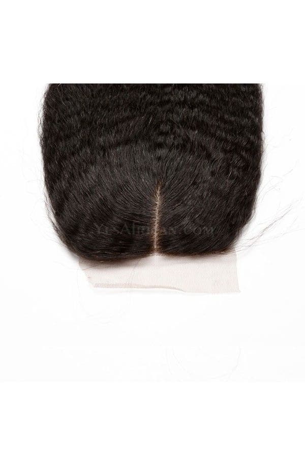 4x4 Lace Closure Kinky Straight Human Hair