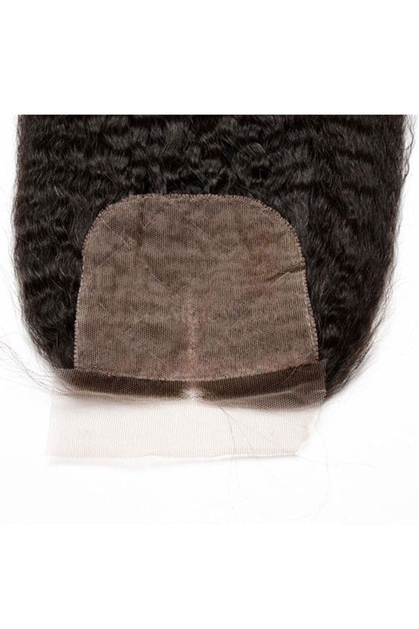 4x4 Lace Closure Kinky Straight Human Hair