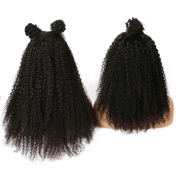 Perruque frontale en dentelle transparente crépue bouclée 13x4 BBK-1