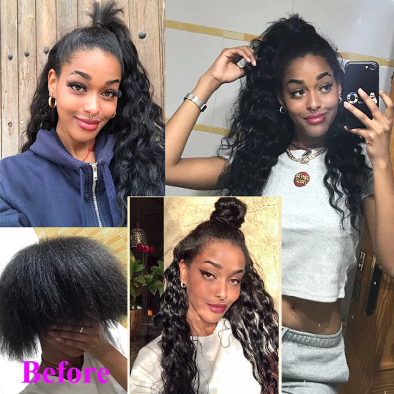 Extensions de cheveux à clipser Loose Wave en cheveux humains brésiliens