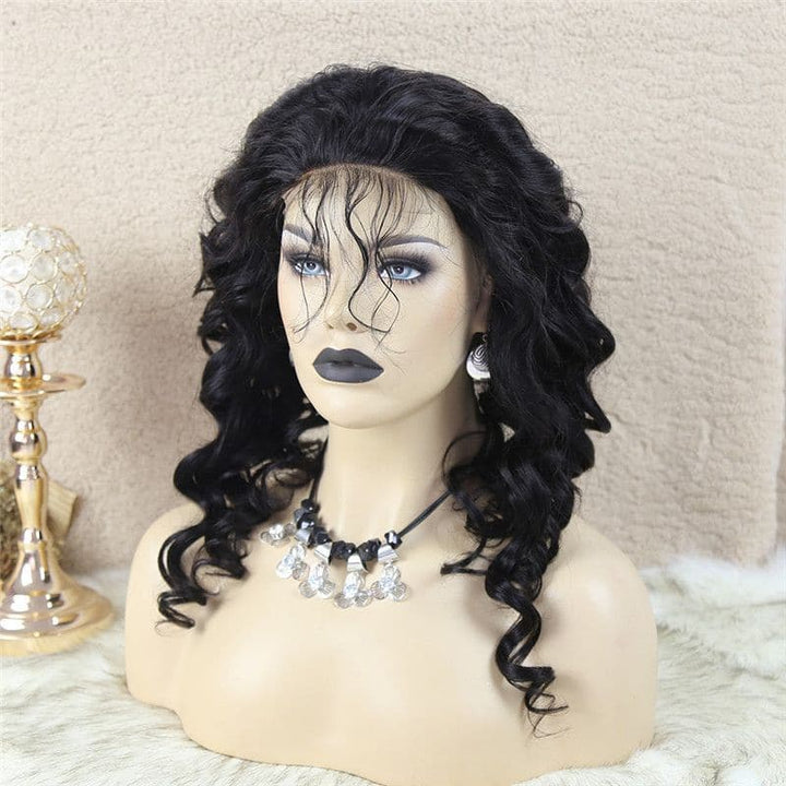 Perruque Bob Loose Wave 4x4 avec fermeture en dentelle, cheveux humains BBWB4-4