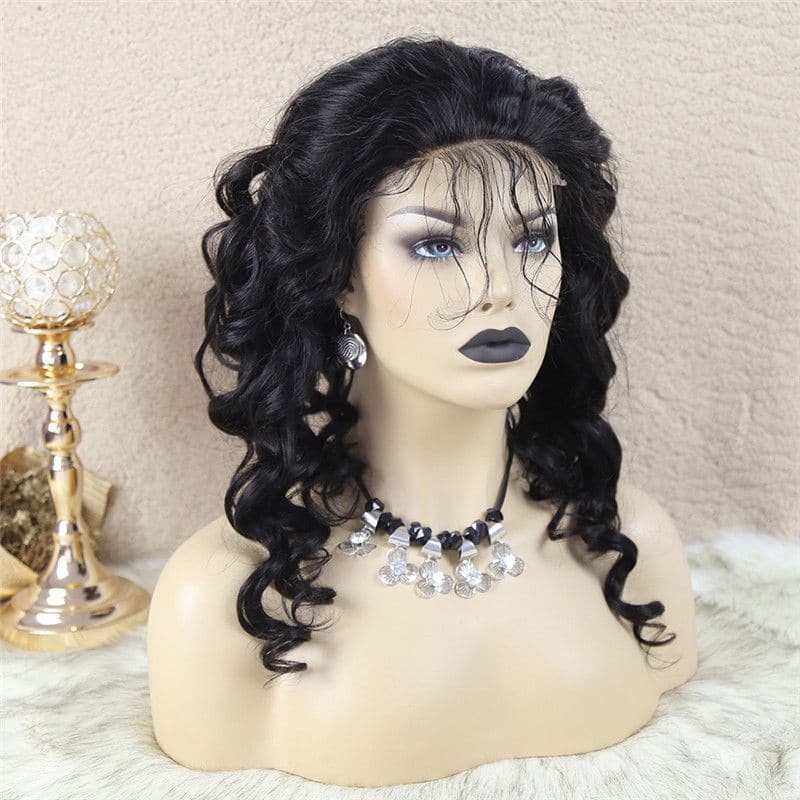 Perruque Bob Loose Wave 4x4 avec fermeture en dentelle, cheveux humains BBWB4-4