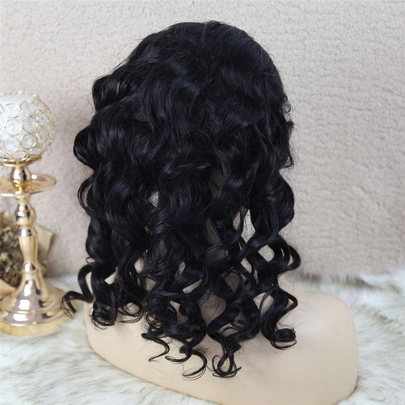 Perruque Bob Loose Wave 4x4 avec fermeture en dentelle, cheveux humains BBWB4-4