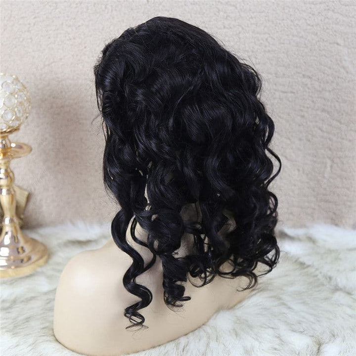 Perruque Bob Loose Wave 4x4 avec fermeture en dentelle, cheveux humains BBWB4-4