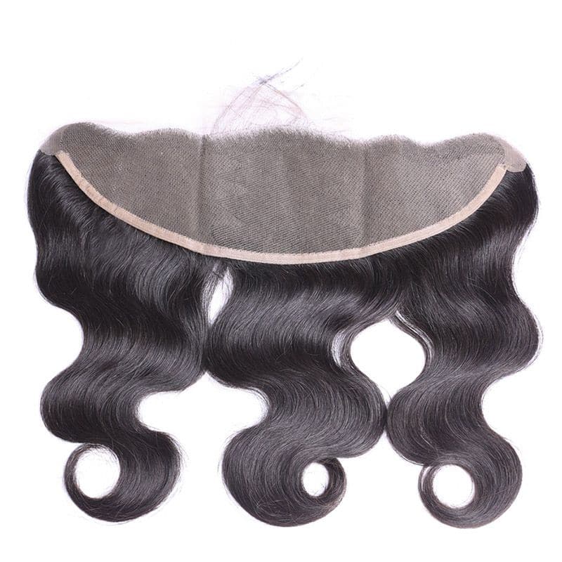 Lots de cheveux humains ondulés avec dentelle frontale 13x4