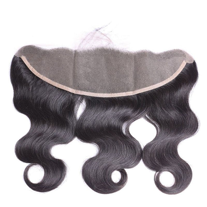 Lots de cheveux humains ondulés avec dentelle frontale 13x4