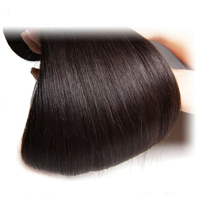 Bundles With 4x4 & 5x5 Lace Closure Silky Straight Human Hair