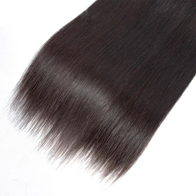 Bundles With 4x4 & 5x5 Lace Closure Silky Straight Human Hair