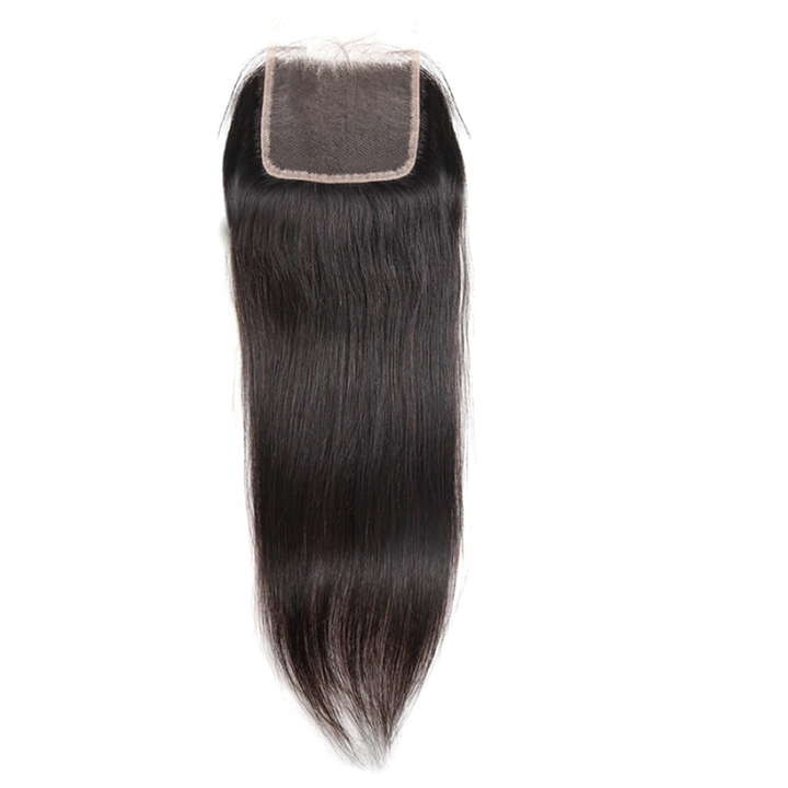 Bundles With 4x4 & 5x5 Lace Closure Silky Straight Human Hair