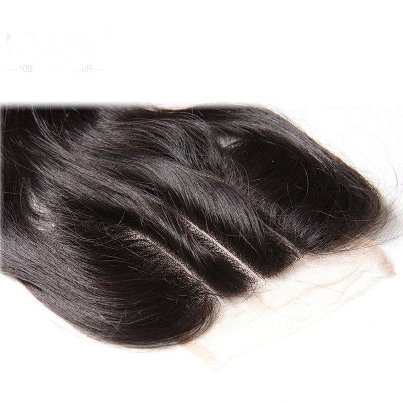 Bundles With 4x4 & 5x5 Lace Closure Silky Straight Human Hair