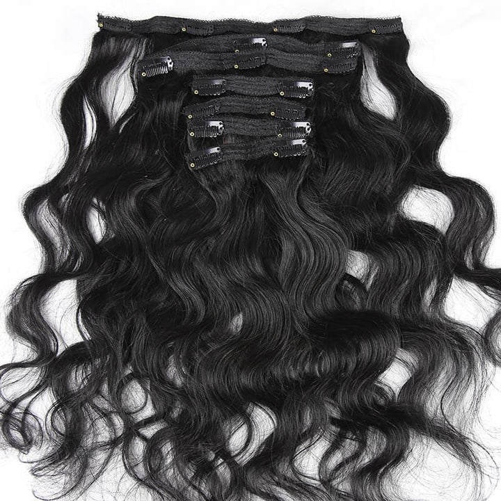 Clip In Hair Extension Body Wave Brazilian Human Hair