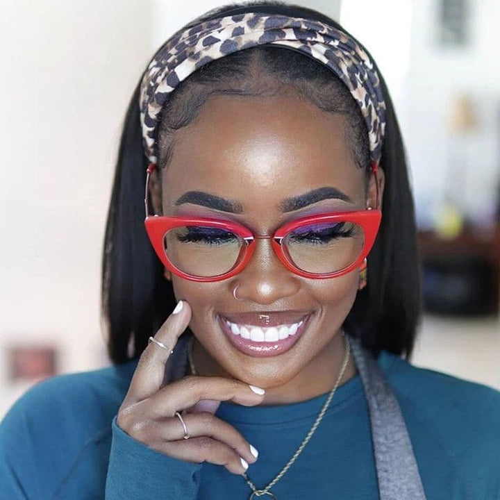 Headband Wig BOB Silky Straight Human Hair3