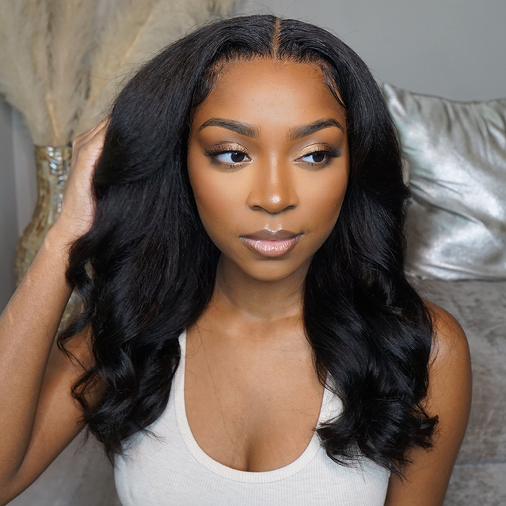 Perruque Lace Front Wig 13x6 indétectable, transparente et lisse, peau fondue, HDKS1