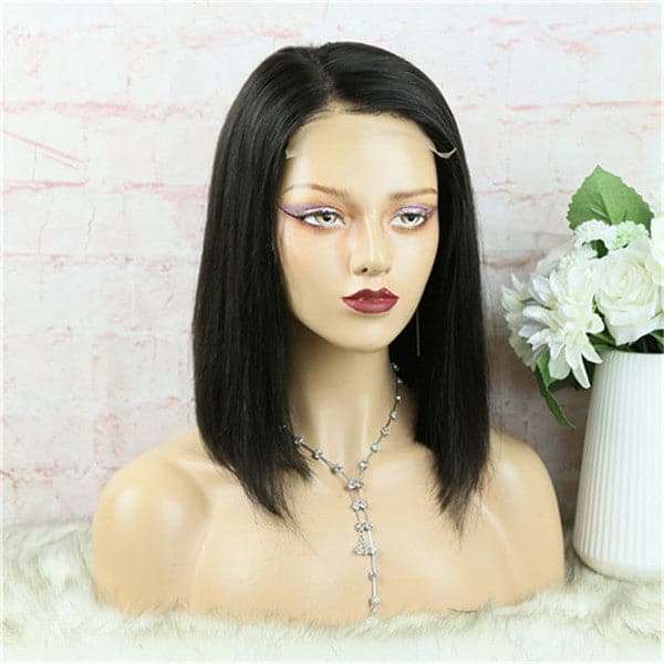 5x5 Lace Closure Perücke Blunt Cut Seidig Glatt BOB BOBST55