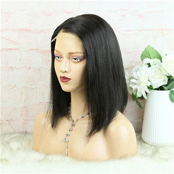 5x5 Lace Closure Perücke Blunt Cut Seidig Glatt BOB BOBST55