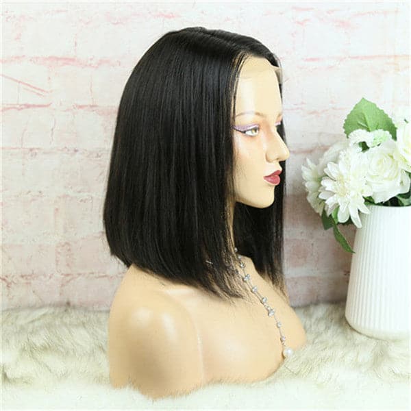 5x5 Lace Closure Perücke Blunt Cut Seidig Glatt BOB BOBST55