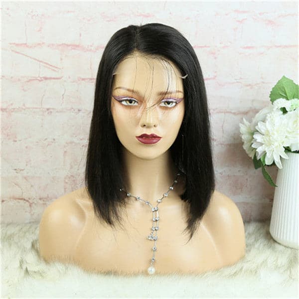 5x5 Lace Closure Perücke Blunt Cut Seidig Glatt BOB BOBST55