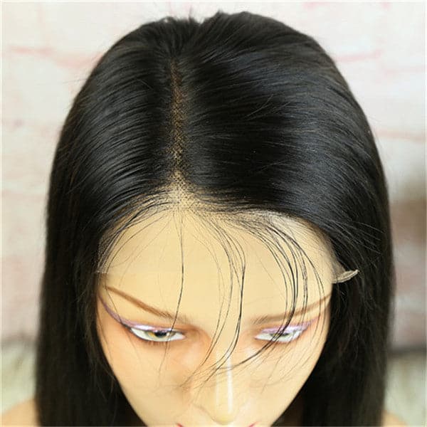 5x5 Lace Closure Perücke Blunt Cut Seidig Glatt BOB BOBST55