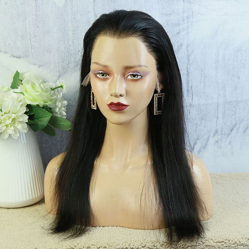 human hair lace front wig