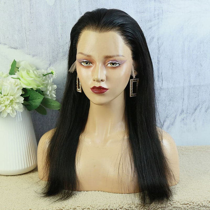 human hair lace front wig